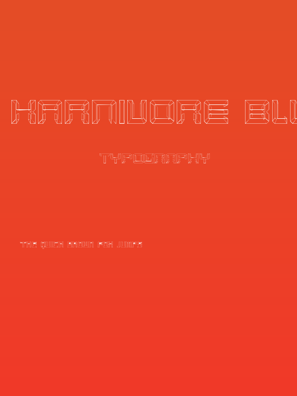 Karnivore Blue Poster