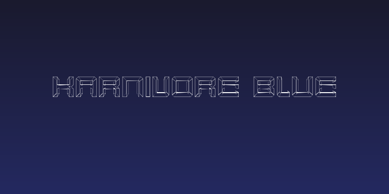 Karnivore Blue Social Header