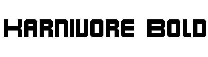Karnivore Bold Font