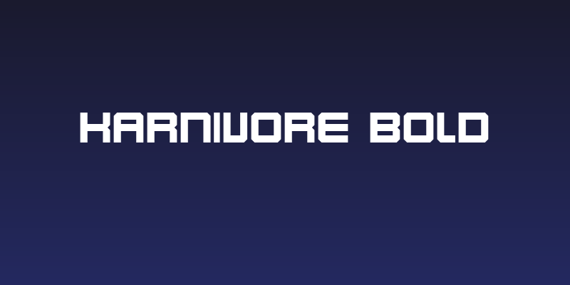 Karnivore Bold Social Header