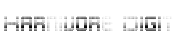 Karnivore Digit Font