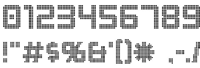 Karnivore Digit Font OTHER CHARS