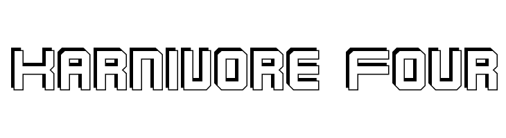 Karnivore Four  Fuentes Gratis Descargar