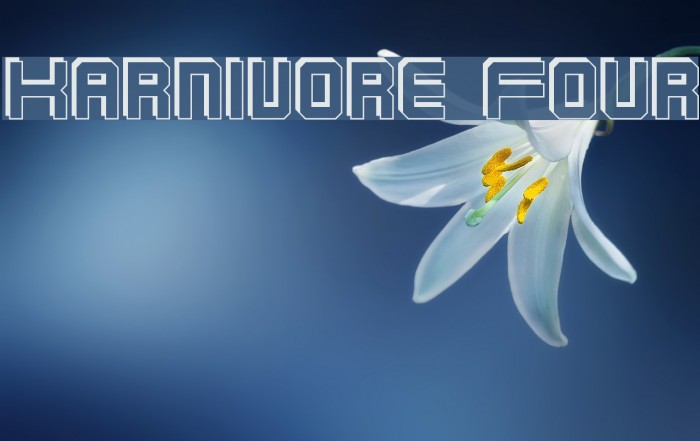Karnivore Four Font examples
