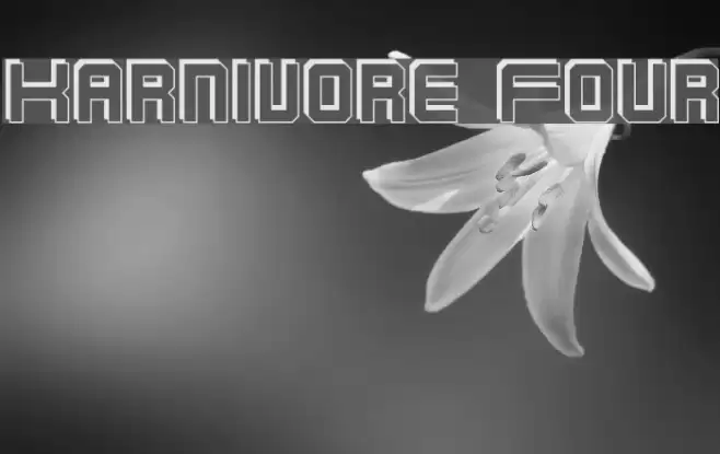 Karnivore Four フォント examples