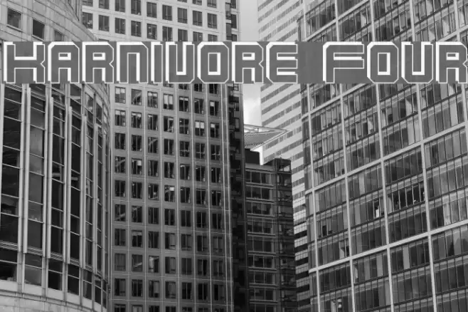 Karnivore Four フォント examples
