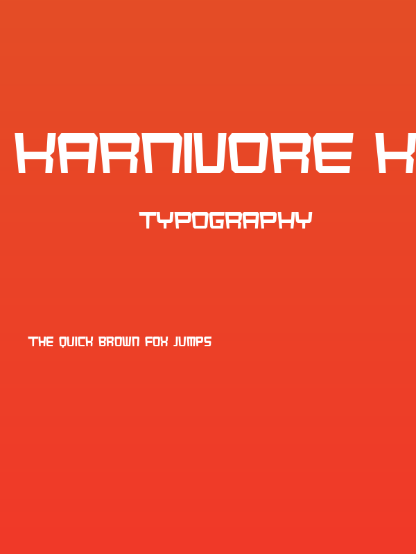 Karnivore Kluster Poster