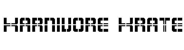 Karnivore Krate Шрифта