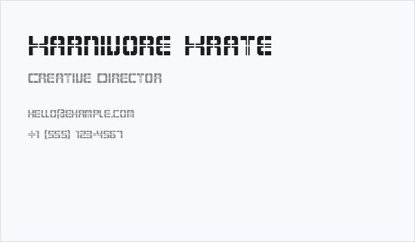 Karnivore Krate Business Card