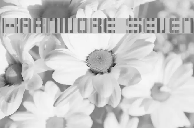 Karnivore Seven Font examples