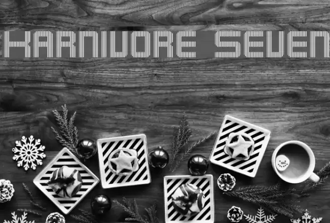 Karnivore Seven Font examples