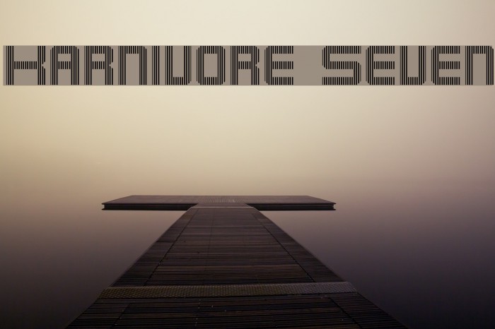 Karnivore Seven Font examples