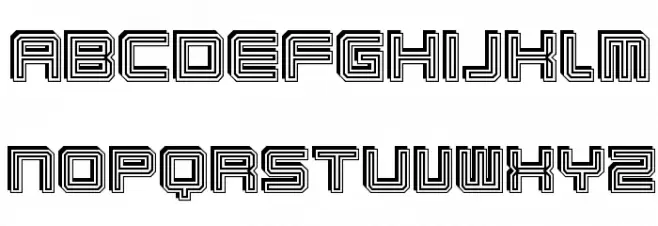 Karnivore Stack Schriftart Groß