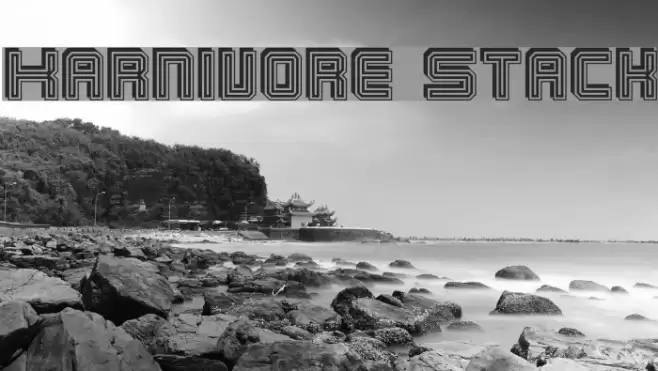 Karnivore Stack Font examples