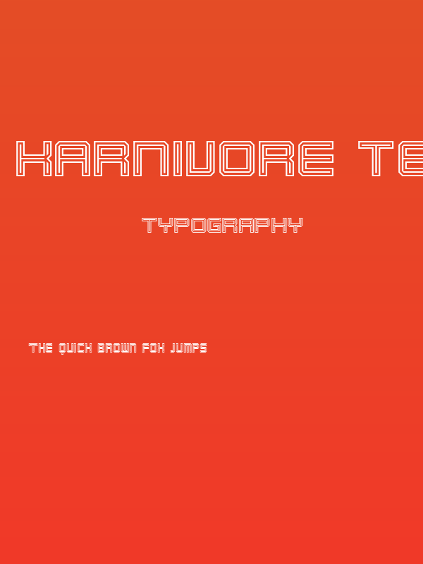 Karnivore Tecca Poster