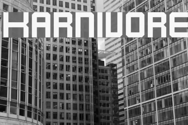 Karnivore Font examples