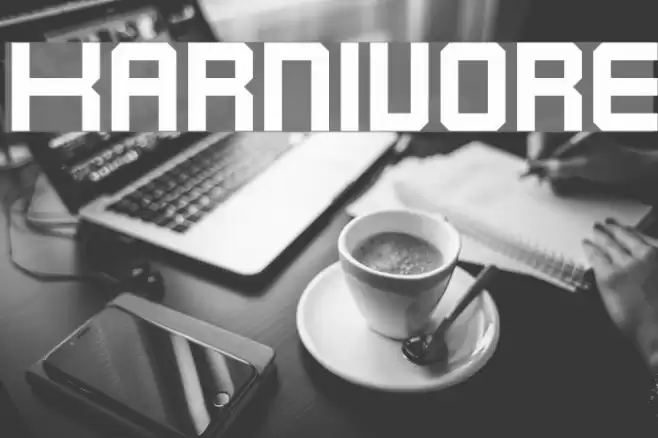 Karnivore Font examples