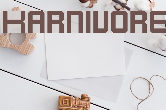 Karnivore Font examples