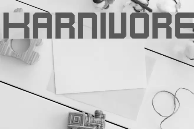 Karnivore Font examples