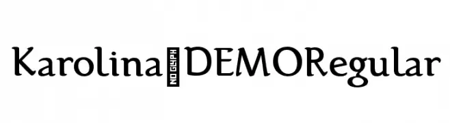 Karolina-DEMO Regular  Descarca Fonturi Gratis