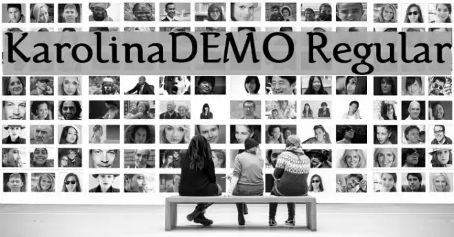 Karolina-DEMO Regular フォント examples