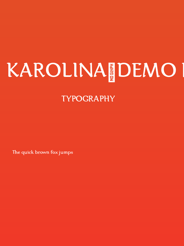 Karolina-DEMO Regular Poster