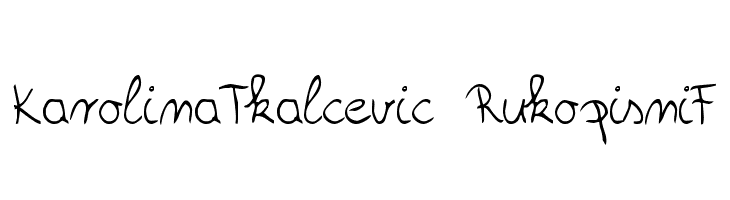 KarolinaTkalcevic RukopisniF  Fuentes Gratis Descargar