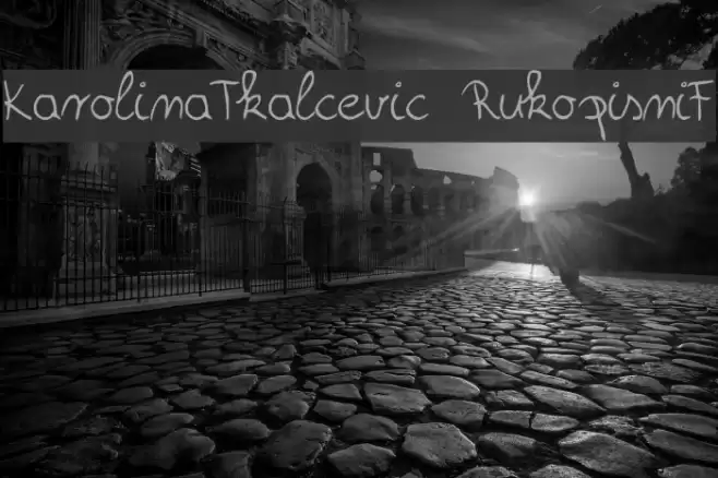 KarolinaTkalcevic RukopisniF Font examples