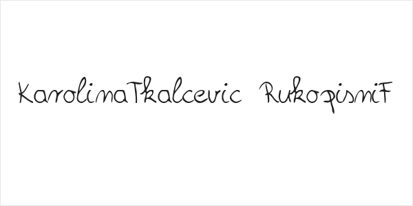 KarolinaTkalcevic RukopisniF Logo