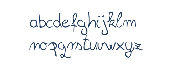 KarolinaTkalcevic RukopisniF Lowercase