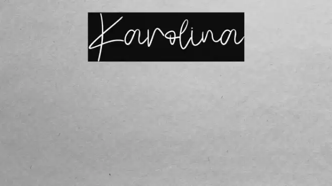 Karolina Font examples