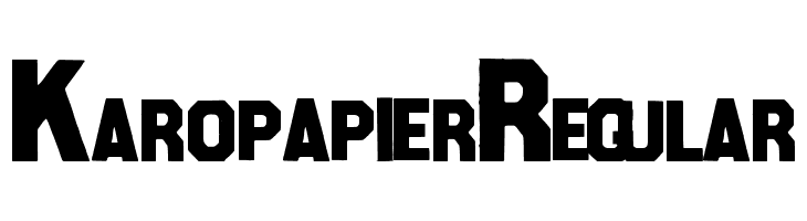 KaropapierRegular  Descarca Fonturi Gratis