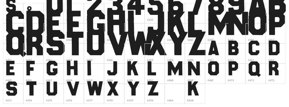 KaropapierRegular Character Map