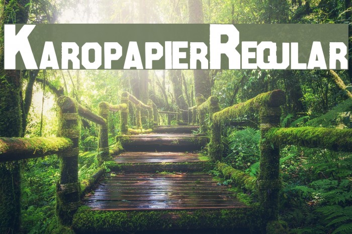 KaropapierRegular Font examples