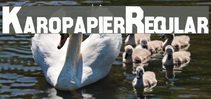 KaropapierRegular Font examples