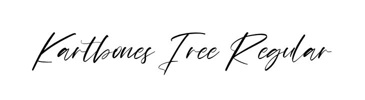 Kartbones Free Regular  font caratteri gratis