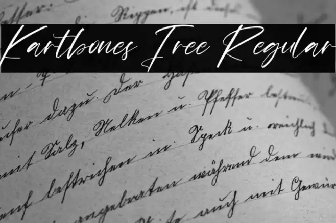 Kartbones Free Regular Font examples