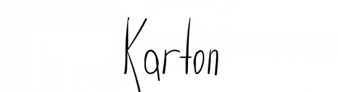 Karton  font caratteri gratis