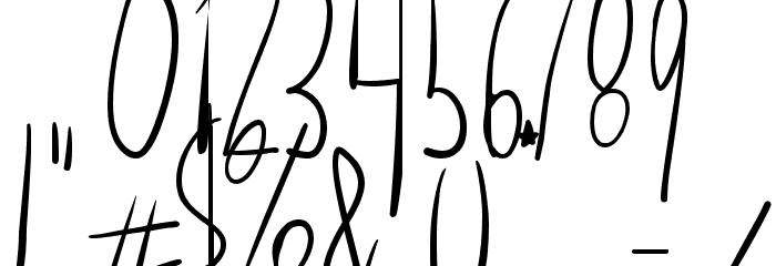 Karton Font OTHER CHARS