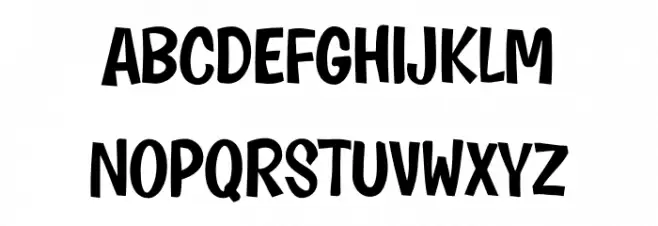 Kartoon Kids خط أحرف صغيرة