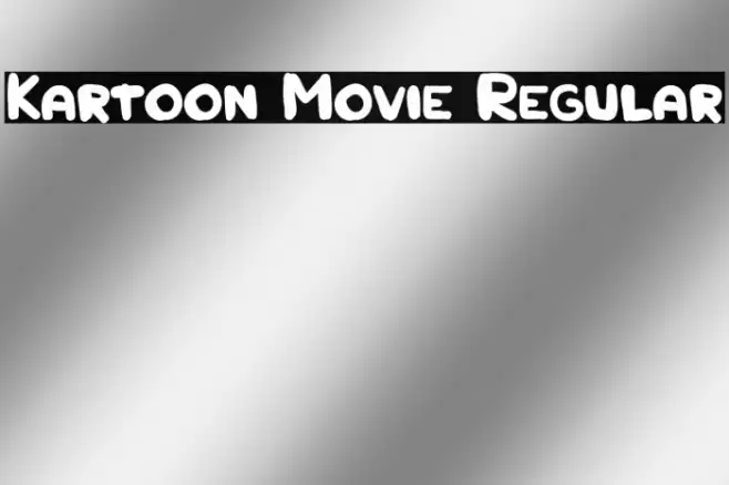 Kartoon Movie Regular Font examples