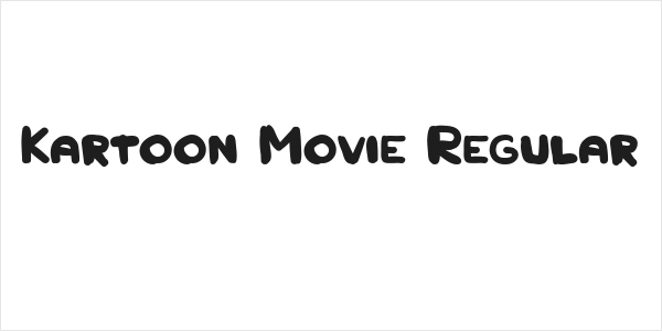 Kartoon Movie Regular Logo