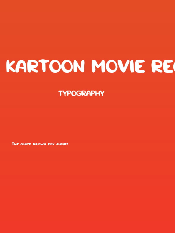 Kartoon Movie Regular Poster