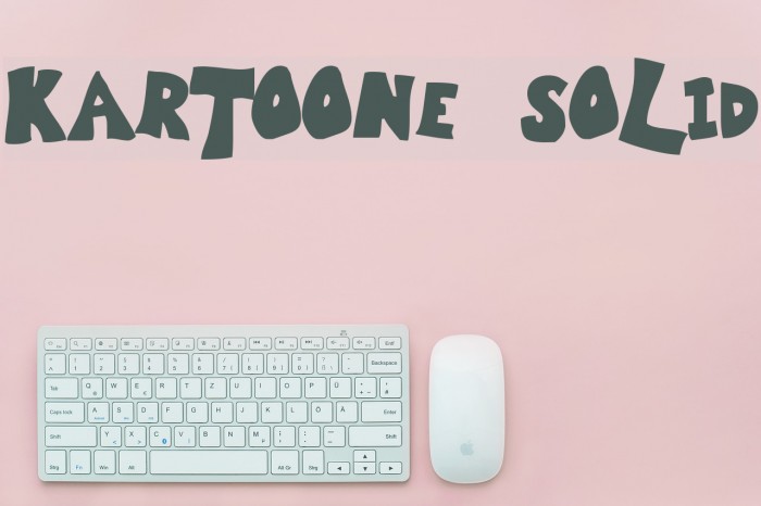 Kartoone Solid Schriftart examples