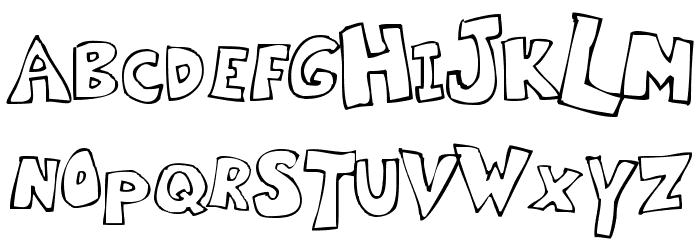 Kartoone Font LOWERCASE