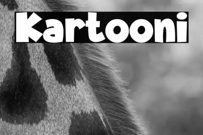 Kartooni Font examples