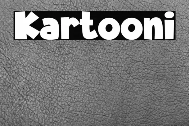 Kartooni Font examples
