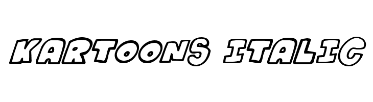 Kartoons Italic  Скачать бесплатные шрифты