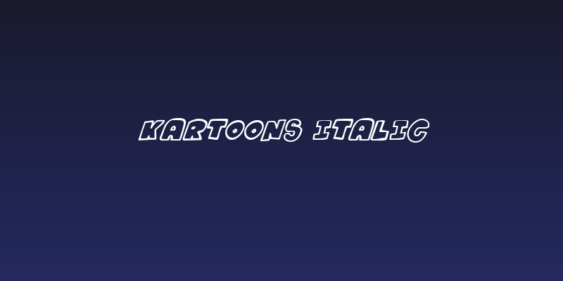 Kartoons Italic Social Header