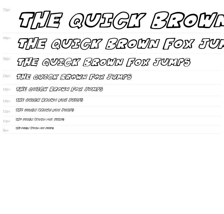 Kartoons Italic Waterfall